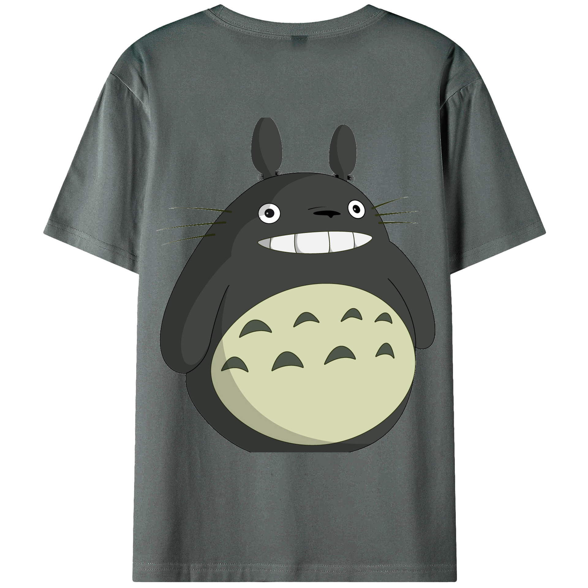 （画像用） となりのトトロ 草壁メイ 草壁サツキ My Neighbor Totoro Satsuki Kusakabe Mei Kusakabe 綿100％ メンズ半袖Tシャツ（バックプリント） 通気性